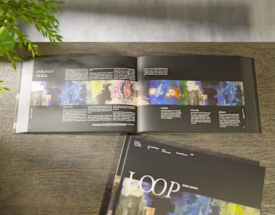 Loop Here is a layout design I created for an artist, his pa...