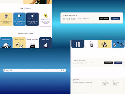 SnackTote Landing Page Design