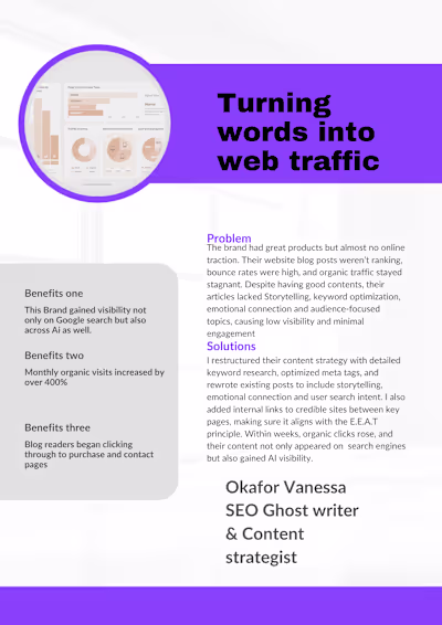Turning words into web traffic 