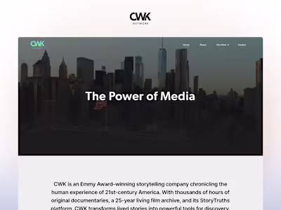 CWK Network · Website Redesign & Webflow Development