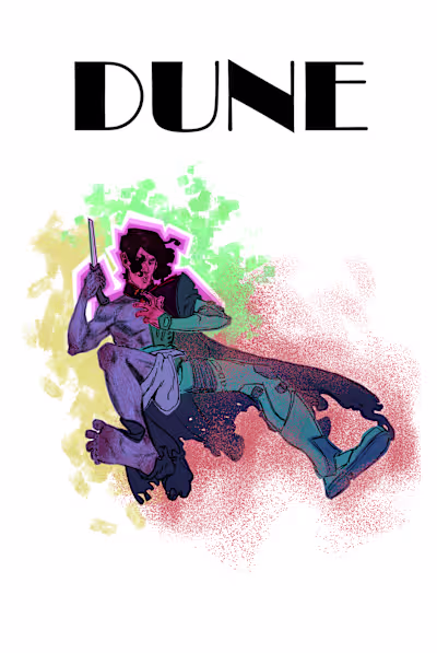 Dune, Book Cover, Fan Art, Digital
