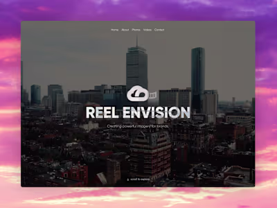 Framer Website Design for Reel Envision