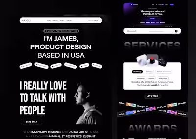 ✨Design Portfolio Landing Page Website