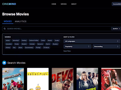 CineMind Movie Exploration Platform