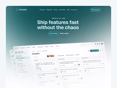 PROGRID - SaaS landing page