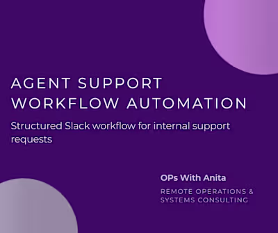 Agent Support Workflow Automation