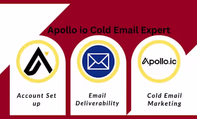 I will do apollo io setup for cold email and appointment settin…