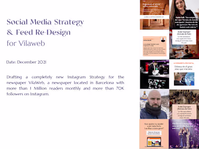 Social Media Strategy & Feed Re-Design