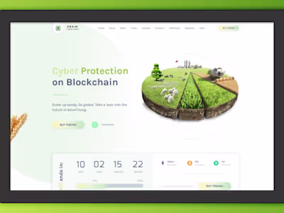 Figma to HTML Blockchain Company Website