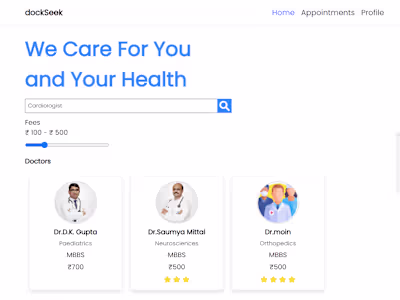 DockSeek:Platform created with PERN Stack