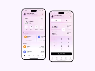 UI/UX Design Concepts for Crypto Wallet App