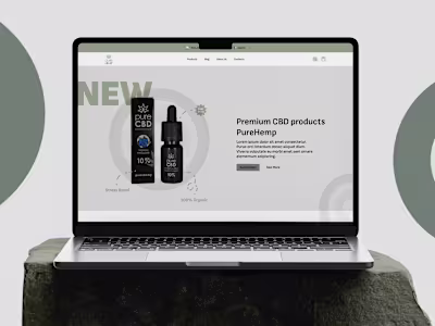 Pure Hemp | Brand Identity | UI&UX Design - Lyudmila Shehinova