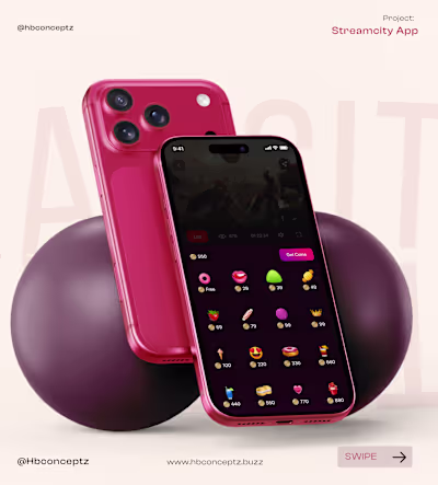 Streaming App Ui Design for StreamCity