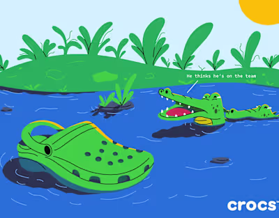 Crocs ("He Thinks He's On The Team")