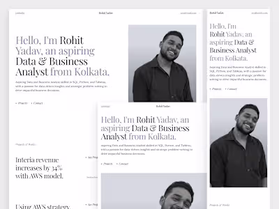 Elegant & Minimal Portfolio on Framer