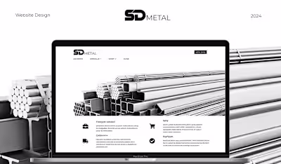 SD Metal Website design :: Behance