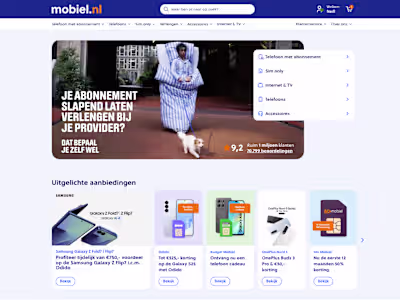 Next.js development for big Dutch telecom shop 