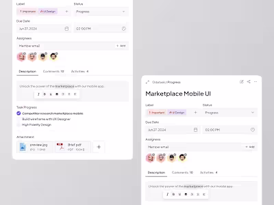 Task Management | Design Components