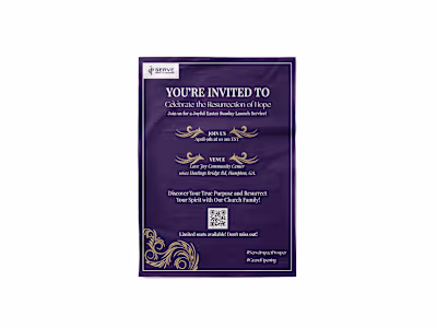 Invitation card for a grand opening