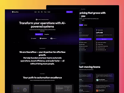 NeuraFlow – AI Automation Agency Template