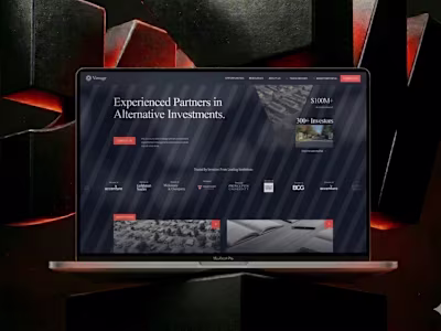 Vintage Capital — Framer Website
Designed