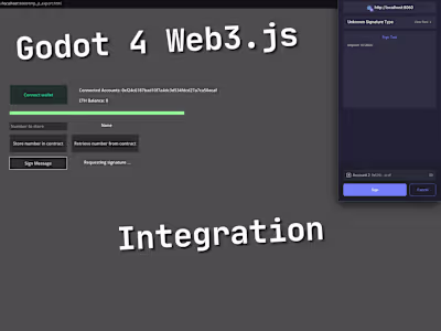 Godot 4 Web3.js Integration