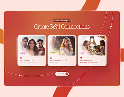Social Connect App Landing Page