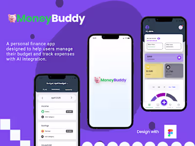 MoneyBuddy Mobile App Design | UX/UI Case study