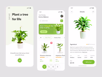 Plants Shop App UI