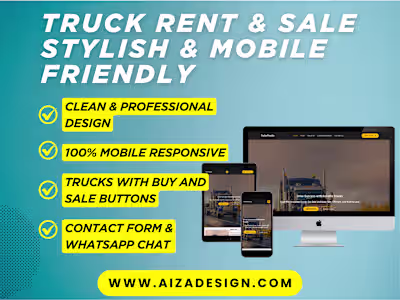 Truck Rental & Sales Website Built with WordPress & Elementor