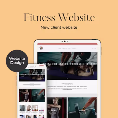 Fitness Website Design