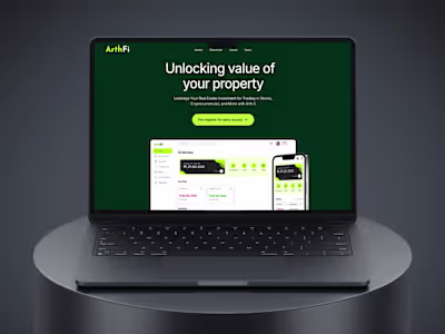 ArthFi: Framer Development Using Paid Template