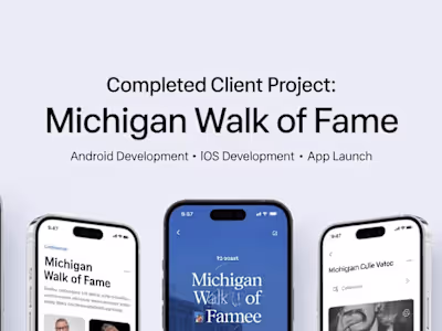 Michigan Walk of Fame - App Store
