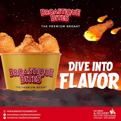 Broastique Bites Social Media Designs :: Behance