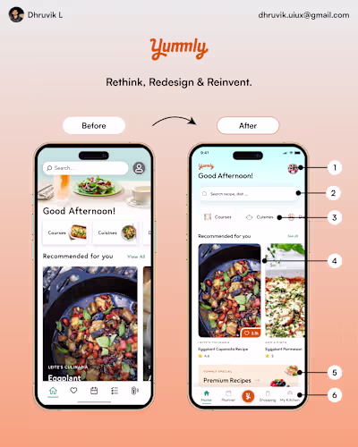 Rethink, Redesign & Reinvent - Yummly App UI/UX Refresh! Foc...