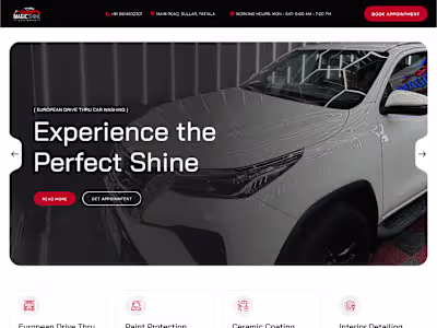 High-Converting Landing Page for Magic Shine Car Wash