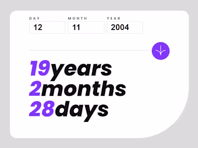 Age calculator in JavaScript