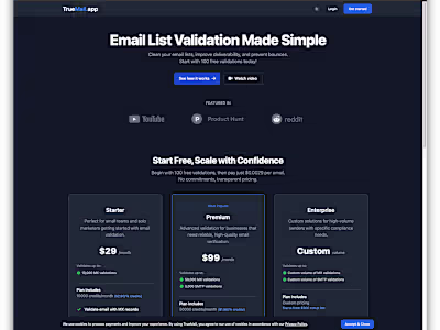 TrueMail | Email List Validation Made Simple