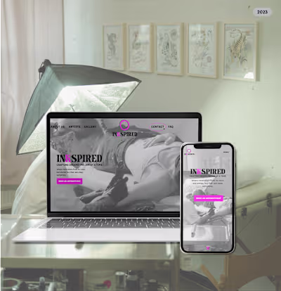 Tattoo studio. UI | UX Design & Branding on Behance