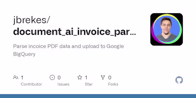 Invoice Parsing System using Google Document AI and BigQuery