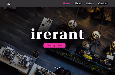 Restaurant Landing Page