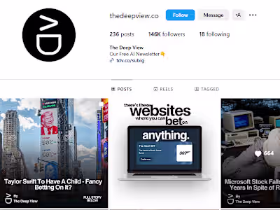 The Deep View (@thedeepview.co) • Instagram photos and videos