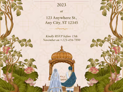 Wedding invitation card 
