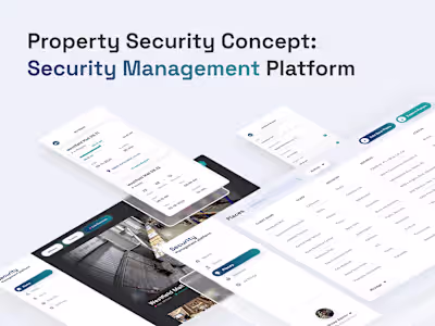 Property Security Concept: Security Management Platform