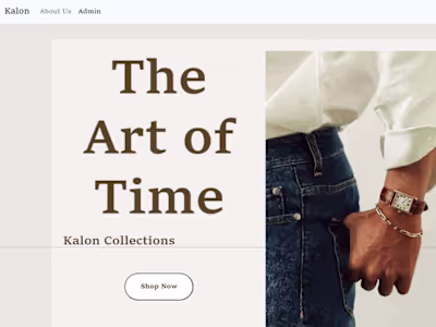 Interactive E-Commerce Website