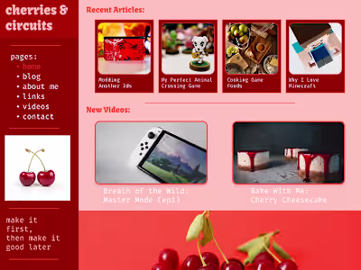 Gaming Blog Concept Design
