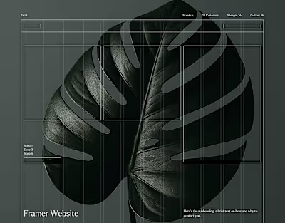 Framer Website for Green Services | Landing page