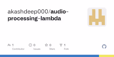 Audio Processing API Deployment on AWS Lambda