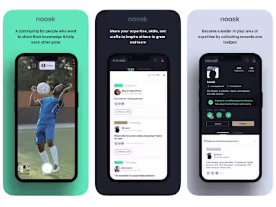 Noosk - The Productive Social Platform - iOS & Android Mobile Ap
