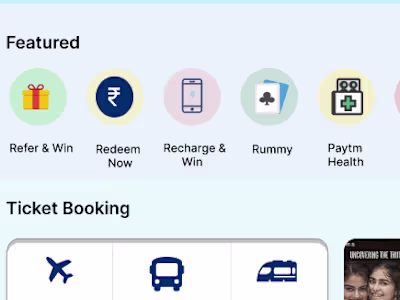 Optimizing UI For Paytm Home Page